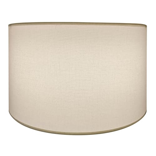 Lampshades Inc. Round Hardback Lampshade, 18" Top x 18" Bottom x 10" Height, Parchment